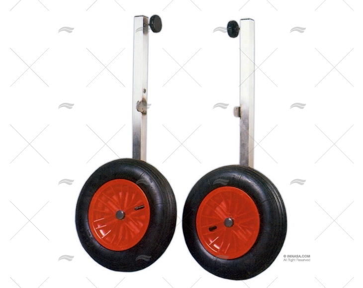 SLIP WHEELS IN S.S. MAX. 180kg