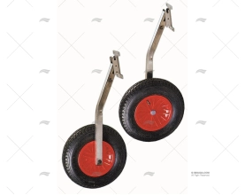 RUOTE RIMORCHIO PIEGHEVOLI INOX CURVE