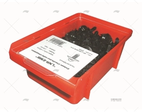 BARRAS DE FIXAÇÃO PAREDE PRETA 6mm 200 U