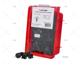 CALÇOS FIXAÇÃO PAREDE PRETO 6mm 200 uni.
