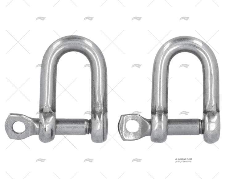 SHACKLE 'D'  4mm S.S.316