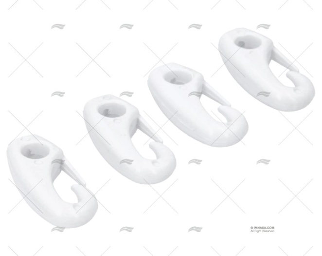 MOSQUETON NYLON OJO 04mm B (4ud)