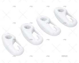 MOSQUETÃO NYLON OLHAL 04mm B (4un)