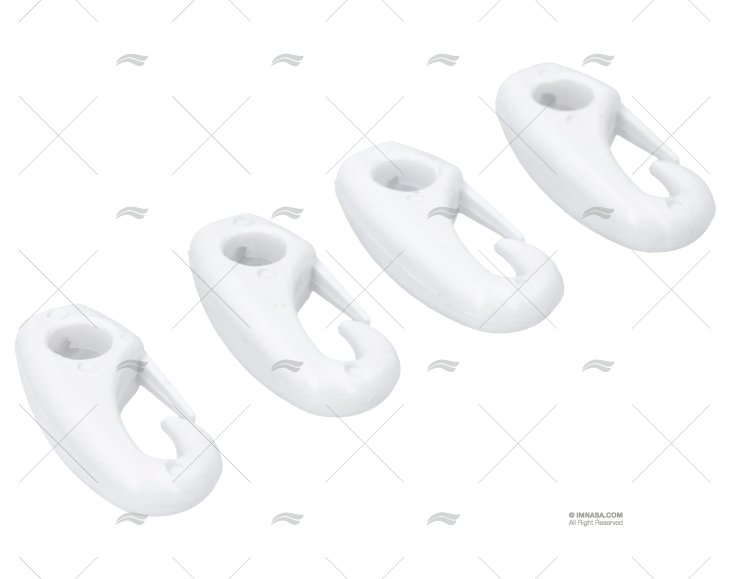 MOSQUETÃO NYLON OLHAL 04mm B (4un)