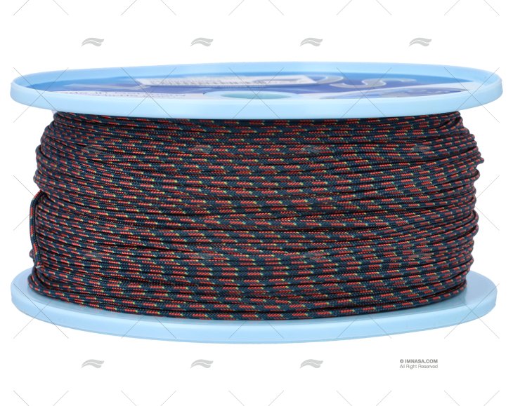 ROPE REGATTA 2000 02mm NAVY/RED / 250m LIROS