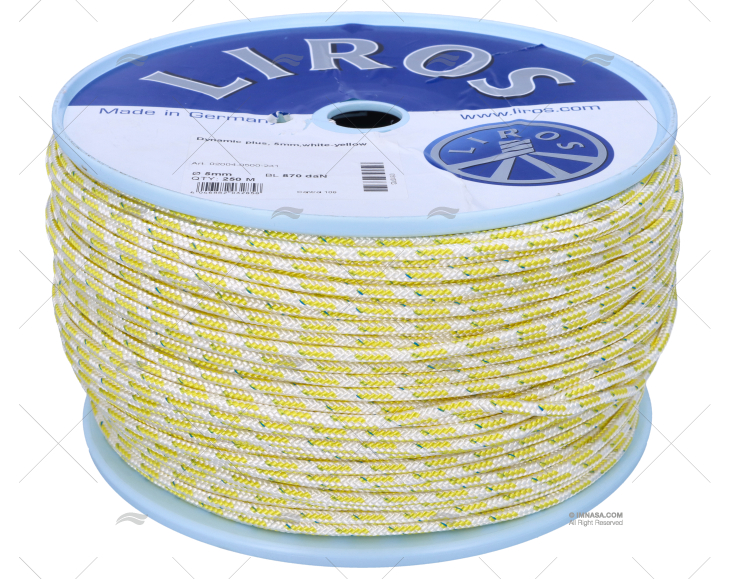 CIMA DYNAMIC PLUS 05mm BIANCO/GIALLO 250m LIROS