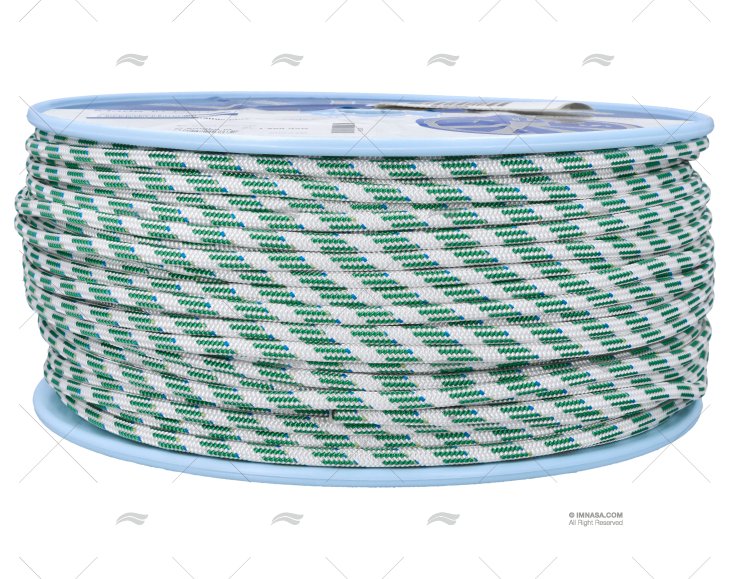 ROPE  DYNAMIC PLUS 06mm WHITE/GREEN 200M LIROS