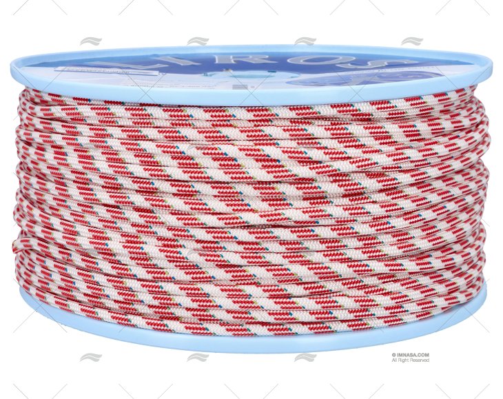 CABO DYNAMIC PLUS 06mm BRANCO / VERMELHO LIROS