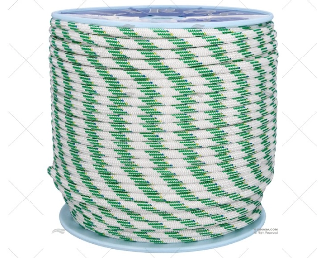 Cabo DYNAMIC PLUS 10mm BRANCO/VERDE 200m LIROS