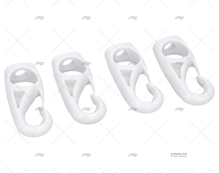 MOSQUETÃO NYLON OLHAL 10mm B (4ud)