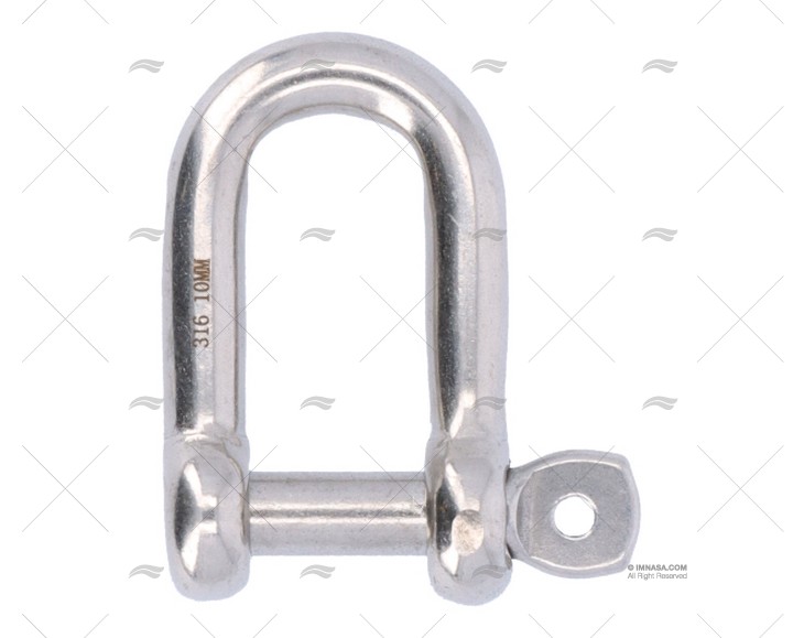 D SHACKLES S.S. SHAFT SAFETY PIN 10mm