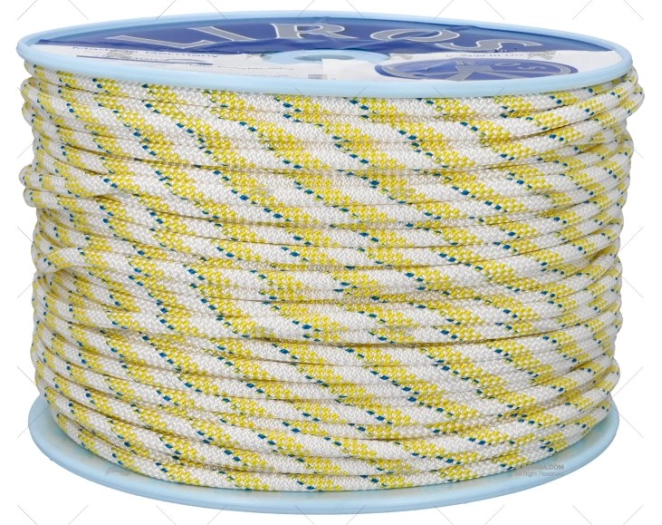 CABO HERCULES 08mm BRANCO/AMARELO 200m LIROS