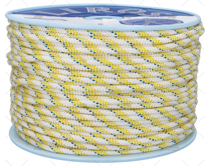 CABO HERCULES 08mm BRANCO/AMARELO 200m LIROS