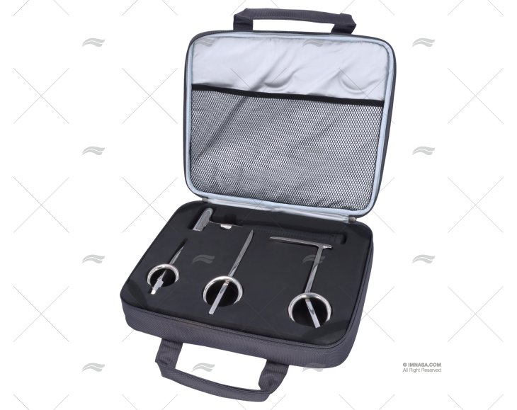 KIT PERNI MONTAGGIO INOX C/ANELLO