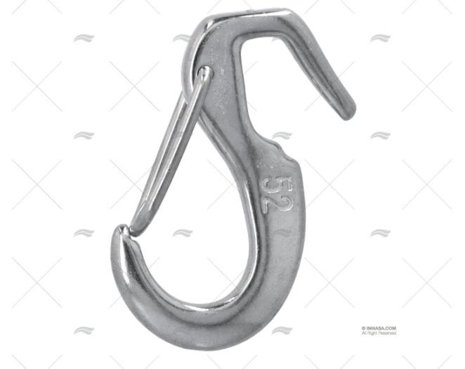STAINLESS STEEL CARABINER 50mm OPEN