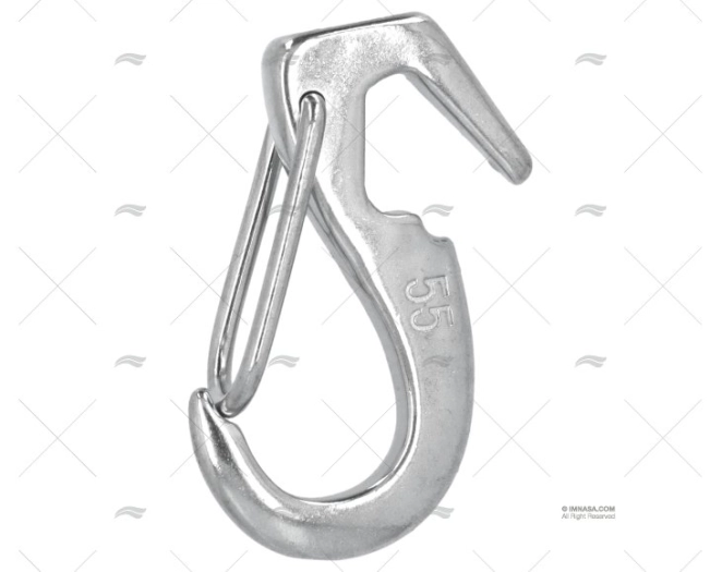 STAINLESS STEEL CARABINER 55mm