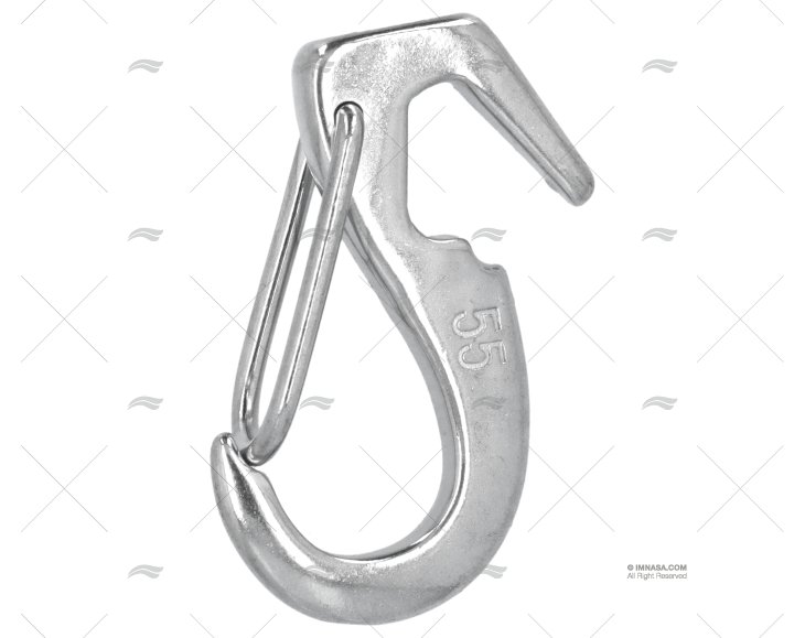 STAINLESS STEEL CARABINER 55mm