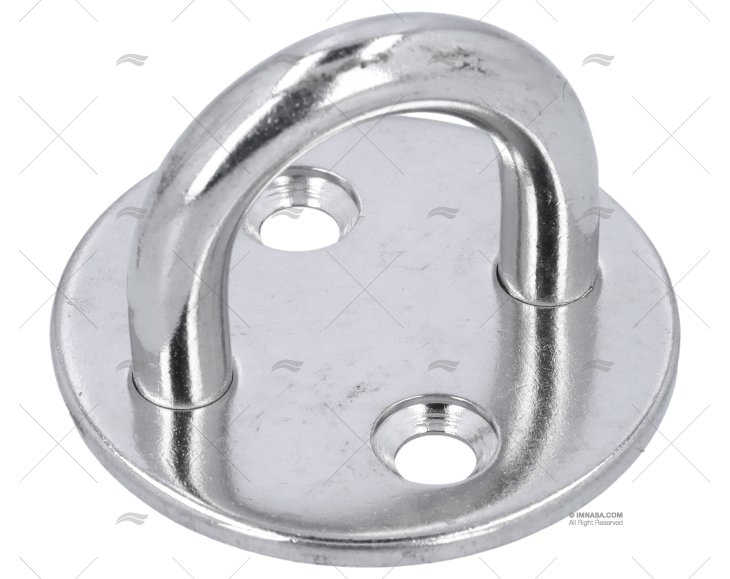 PLATINA REDONDA INOX 8mm COM OLHAL
