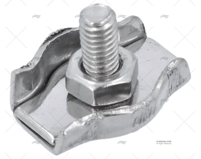 ABRAÇADEIRAS DE CABOS INOX PLANAS SIMPLES  3mm