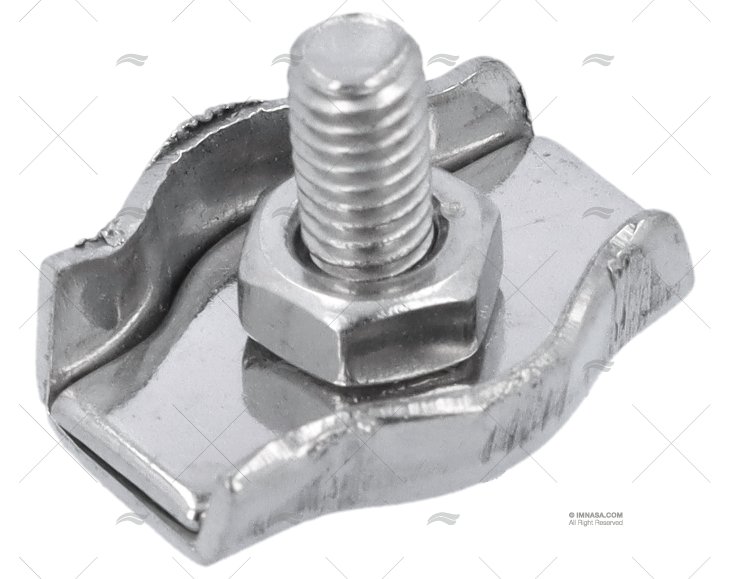 FERMACAVI INOX PIATTO SEMPLICE  3mm