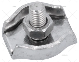 FERMACAVI INOX PIATTO SEMPLICE  4mm