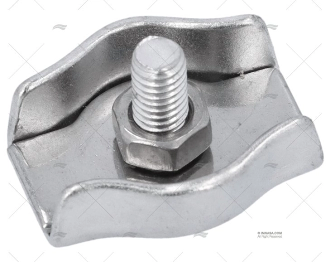 ABRAÇADEIRAS DE CABOS INOX PLANAS SIMPLES  5mm