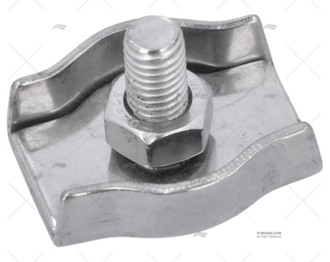 ABRAÇADEIRAS DE CABOS INOX PLANO SIMPLES  8mm