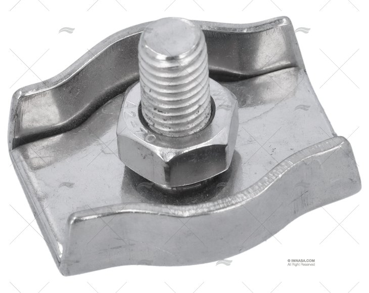 ABRAÇADEIRAS DE CABOS INOX PLANO SIMPLES  8mm