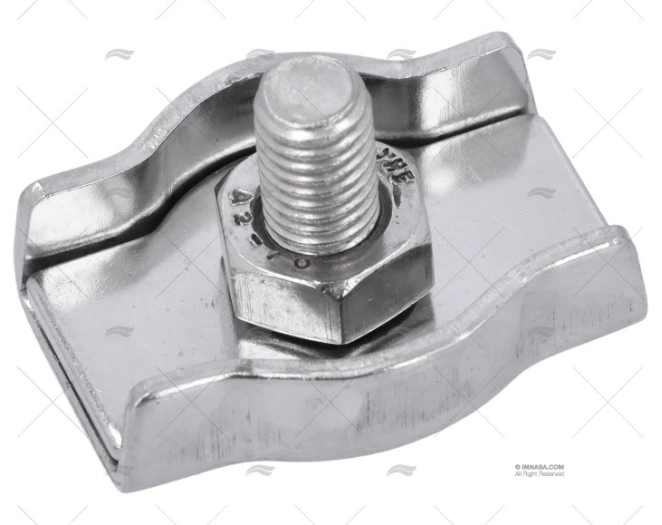 FERMACAVI INOX PIATTO SEMPLICE 10mm
