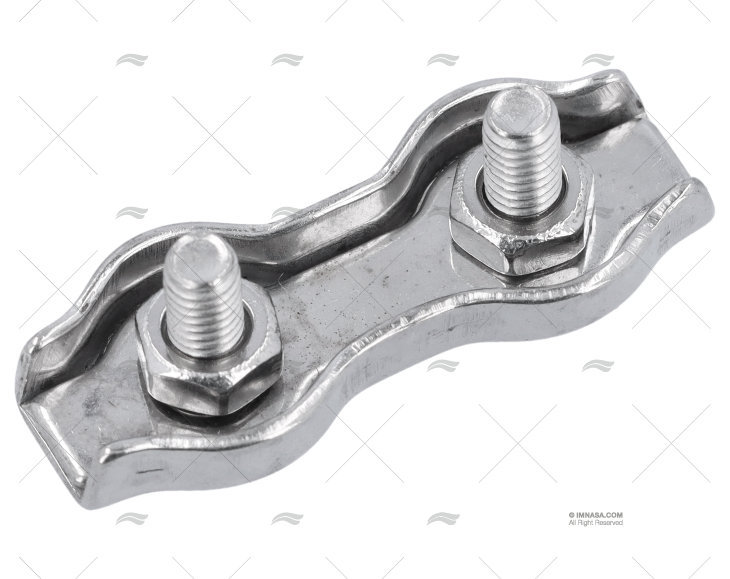 ABRAÇADEIRAS DE CABOS INOX PLANO DUPLO  3mm