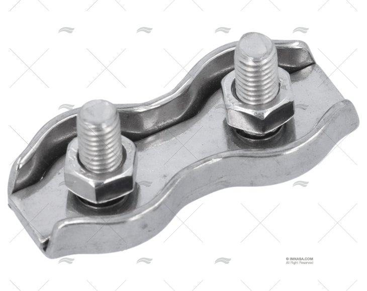 ABRAÇADEIRAS DE CABOS INOX PLANO DUPLO  3mm