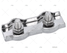 ABRAÇADEIRAS DE CABOS AÇO INOXIDÁVEL PLANO DUPLO 10mm