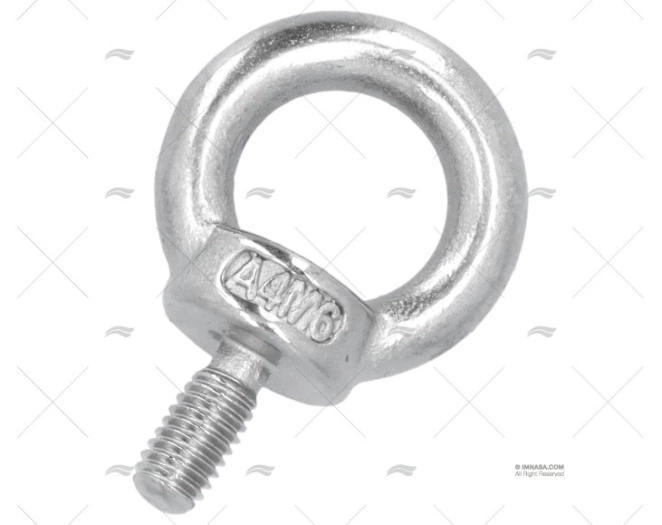 ARGOLA COM PARAFUSO ROSCA DE  6mm