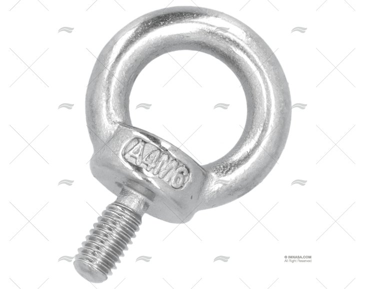 ARGOLA COM PARAFUSO ROSCA DE  6mm