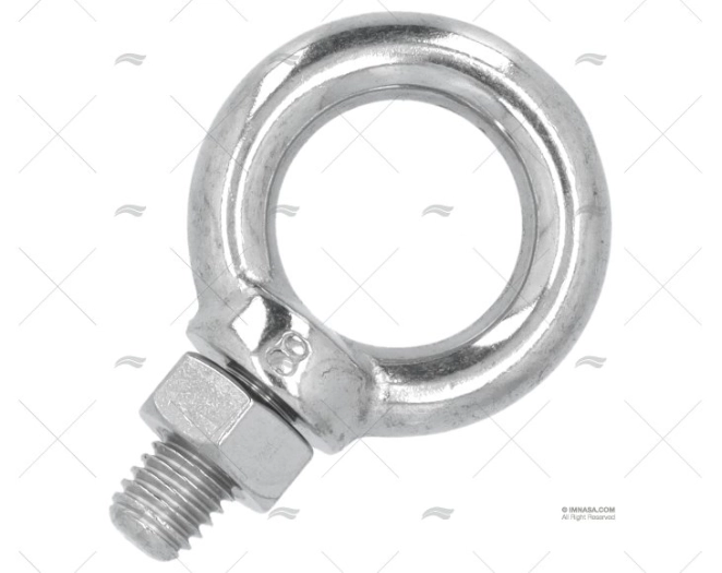 ARGOLA C/PARAFUSO INOX SS 316 M8