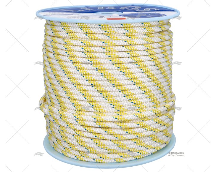 CABO HERCULES 10mm BRANCO/AMARELO 200m LIROS