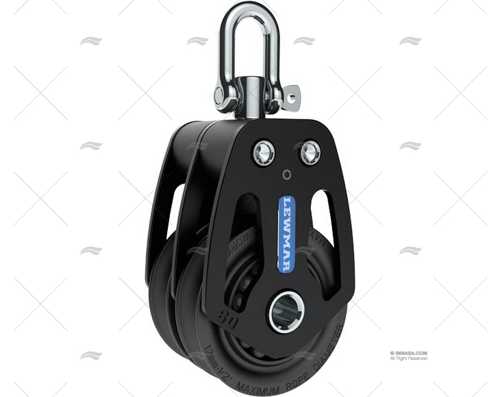 POLEA DOBLE HTX 50mm LEWMAR