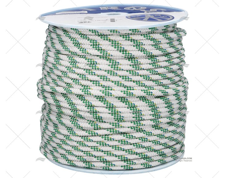 CIMA HERCULES 10mm BIANCO/VERDE 200m LIROS