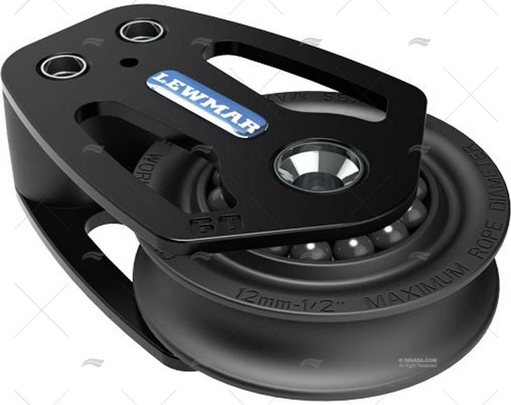 PULEGGIA SINGOLA HTX BOZZELLO A PIEDE 60mm LEWMAR