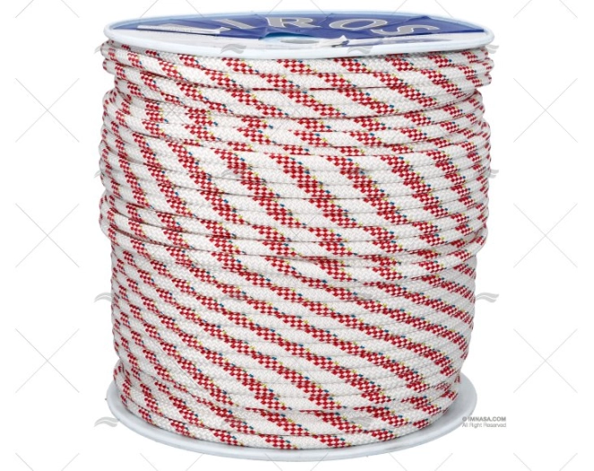 CABO HERCULES 10mm BRANCO/VERMELHO 200m LIROS
