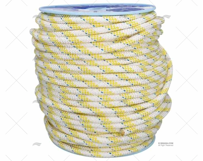 CABO HERCULES 12mm BRANCO/AMARELO 200m LIROS