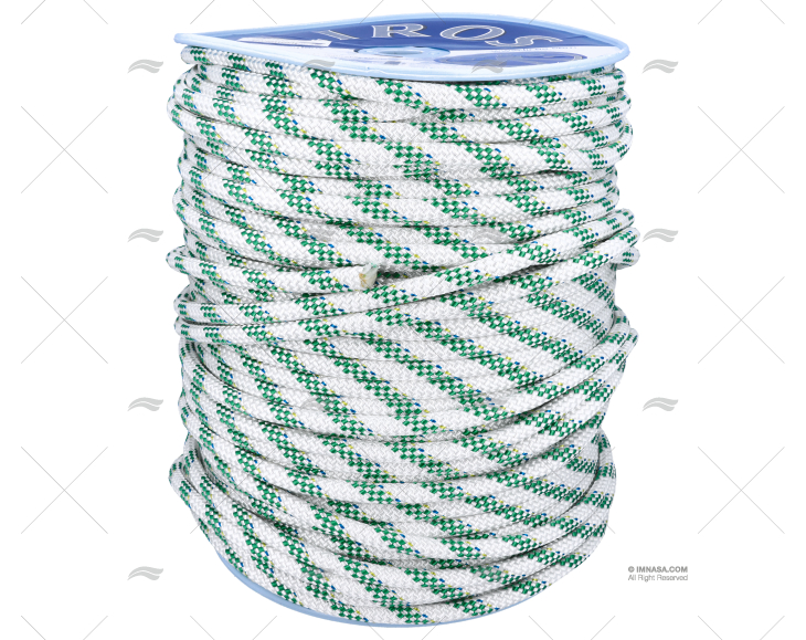 CIMA HERCULES 12mm BIANCO/VERDE 200m LIROS