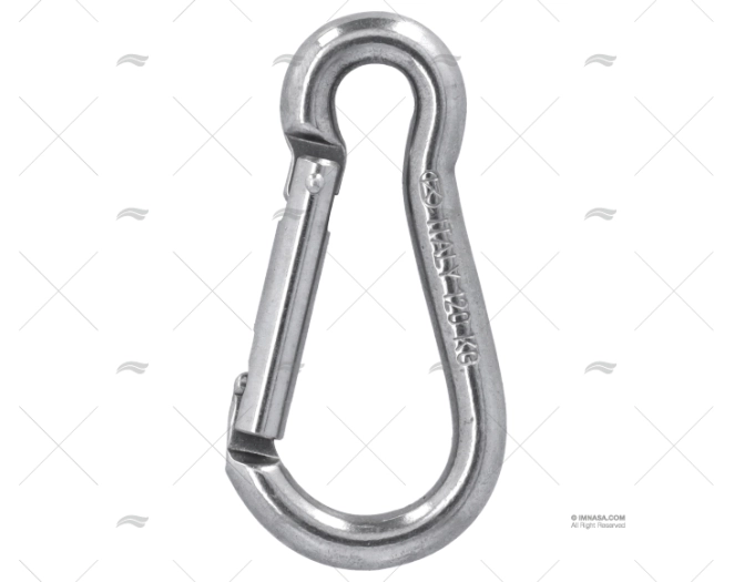 MOSCHETTONE SENZA OCCHIELLO 60mm INOX KONG