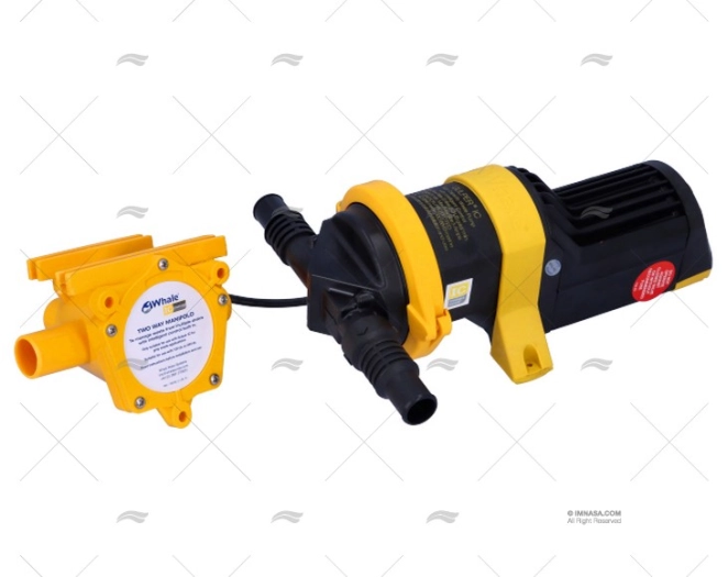BOMBA DE ESGOTO 24V 3960L/H WHALE CINZENTO IC  G