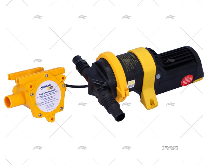 BOMBA DE ESGOTO 24V 3960L/H WHALE CINZENTO IC  G