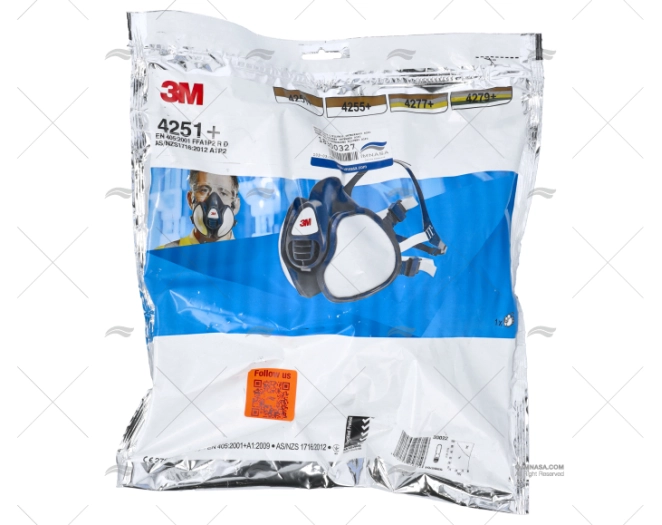 MASCHERA FACCIALE C/FILTRI INTEGRATI A1P2 3M