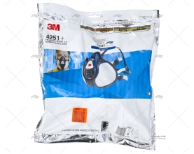 THREAD MASK W/INTEGRATED FILTERS A1P2 3M