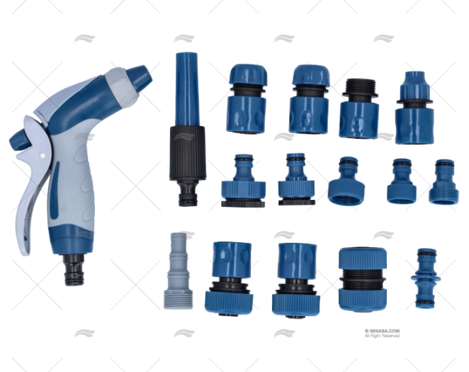 KIT PULIZIA 2 PISTOLE RACCORDI COMPLETO IMNASA