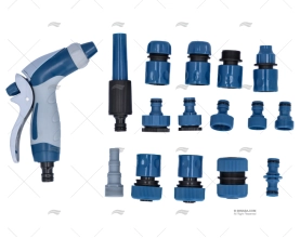 KIT PULIZIA 2 PISTOLE RACCORDI COMPLETO IMNASA