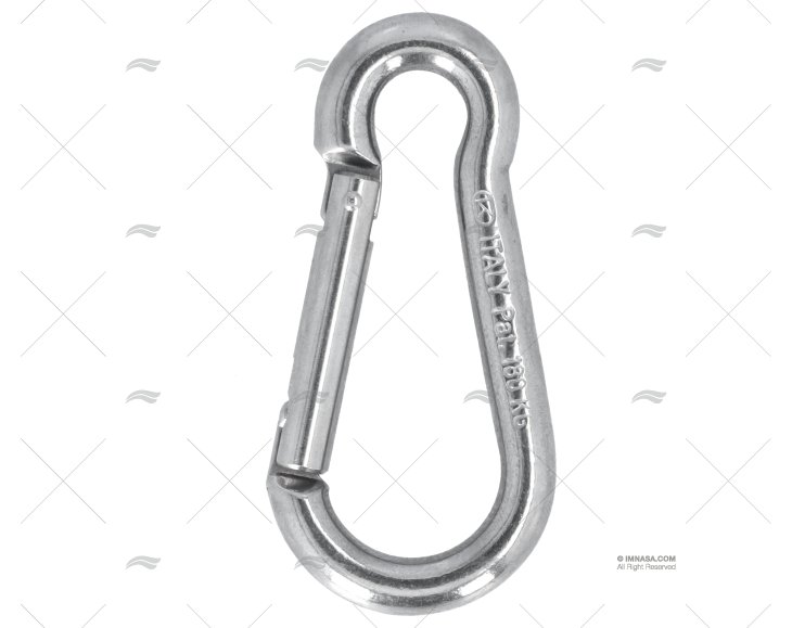 MOSCHETTONE SENZA OCCHIELLO 70mm INOX KONG